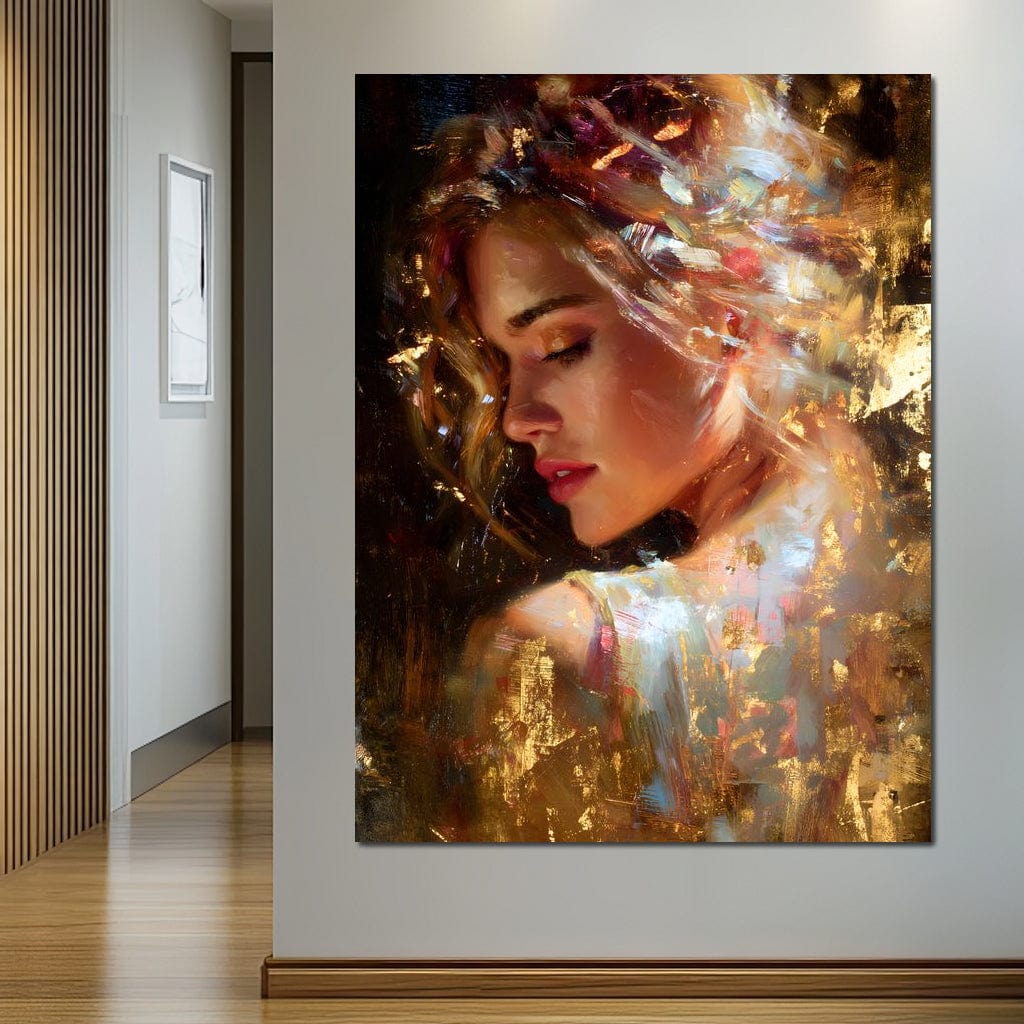 Radiant Brushstrokes Of Grace Canvas Wall Art
