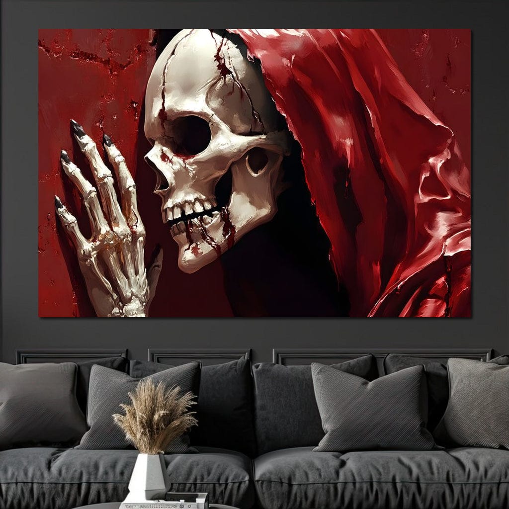 Skeletons Shroud of Silence Canvas Wall Art