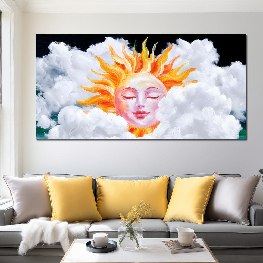 Radiant Dreams of Celestial Day Canvas Wall Art
