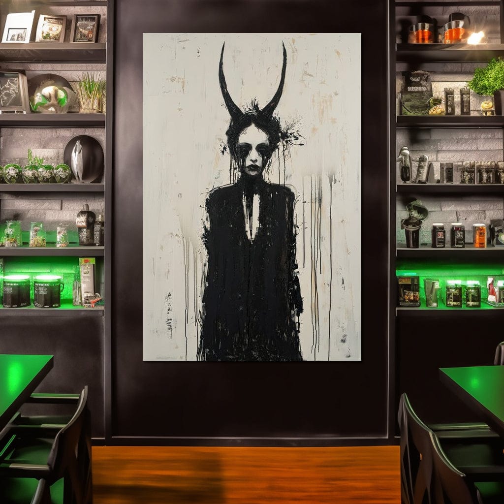 Veiled Presence of Shadows Canvas Wall Art