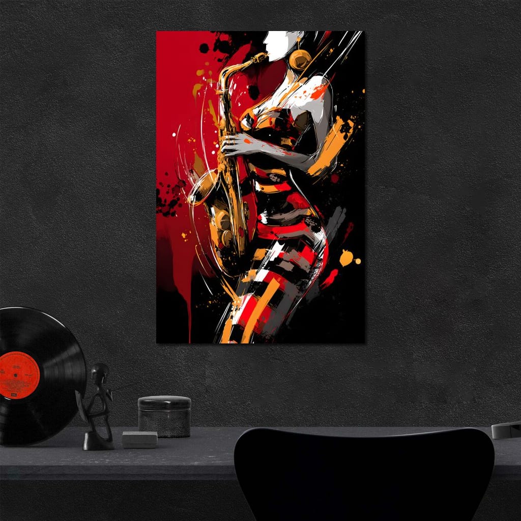 Rhythm Of The Midnight Note Canvas Wall Art