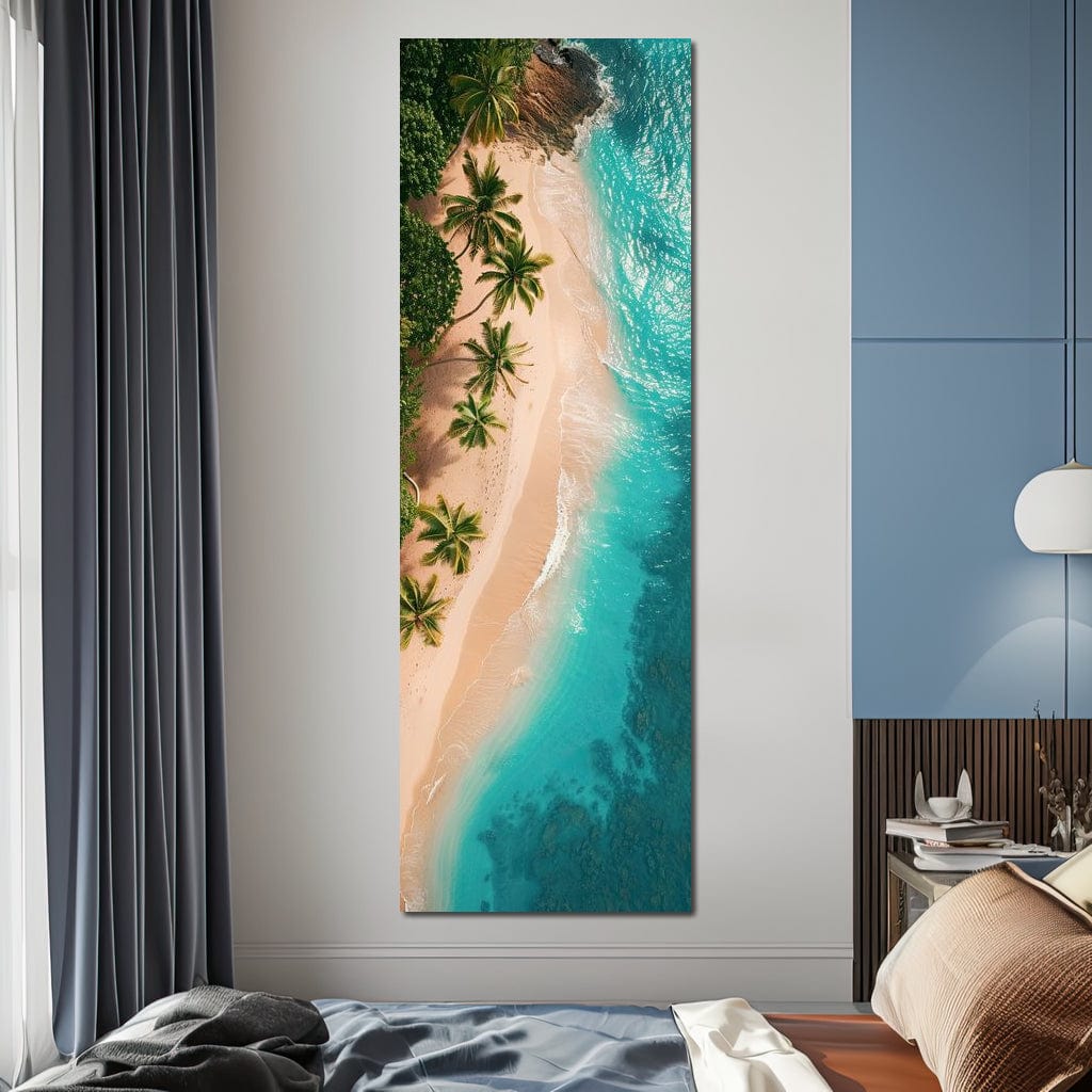 Peaceful Paradise Beach Canvas Wall Art