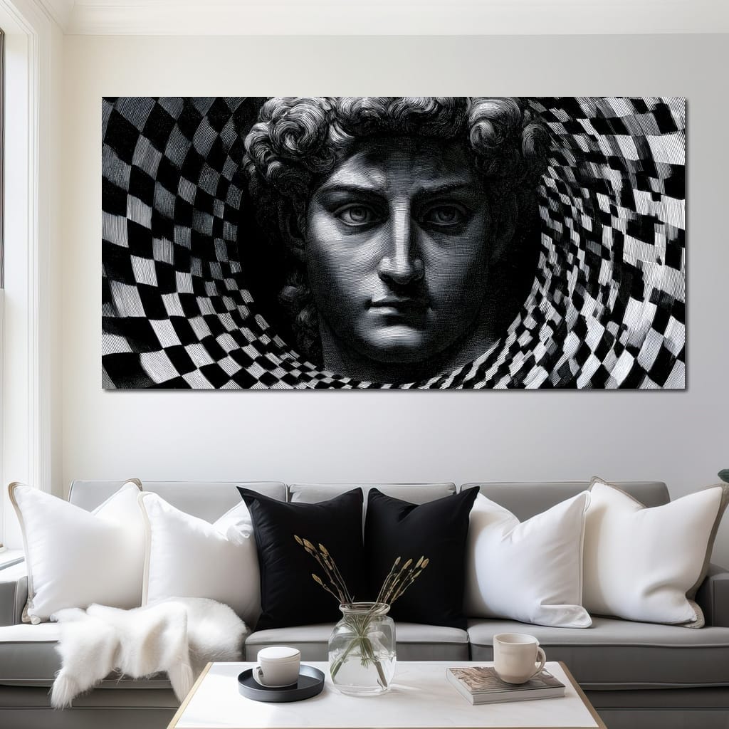 Fragmented Logic Of The Marble Mind Canvas Wall Art