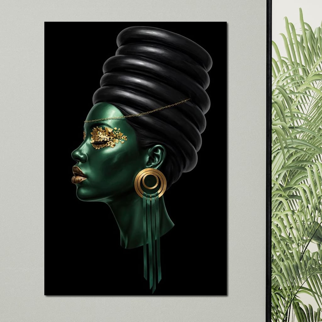 Emerald Empress Canvas Wall Art