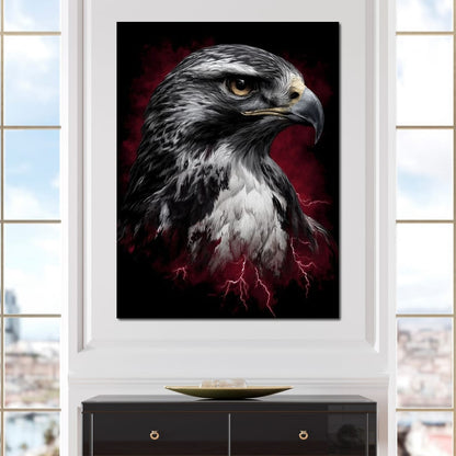 Stormwatch Falcon Canvas Wall Art