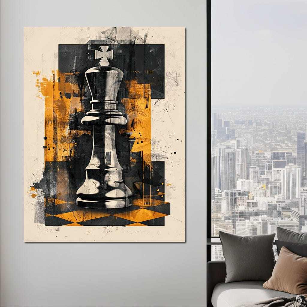King of Abstract Warfare Canvas Wall Art