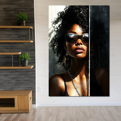 Sunlit Shadows Essence Canvas Wall Art