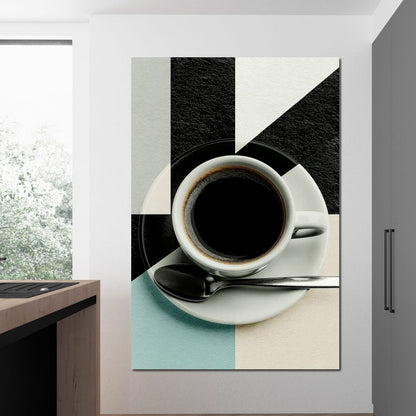 Geometric Morning Ritual Composition Canvas Wall Art