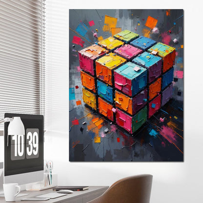 Fractured Logic Canvas Wall Art