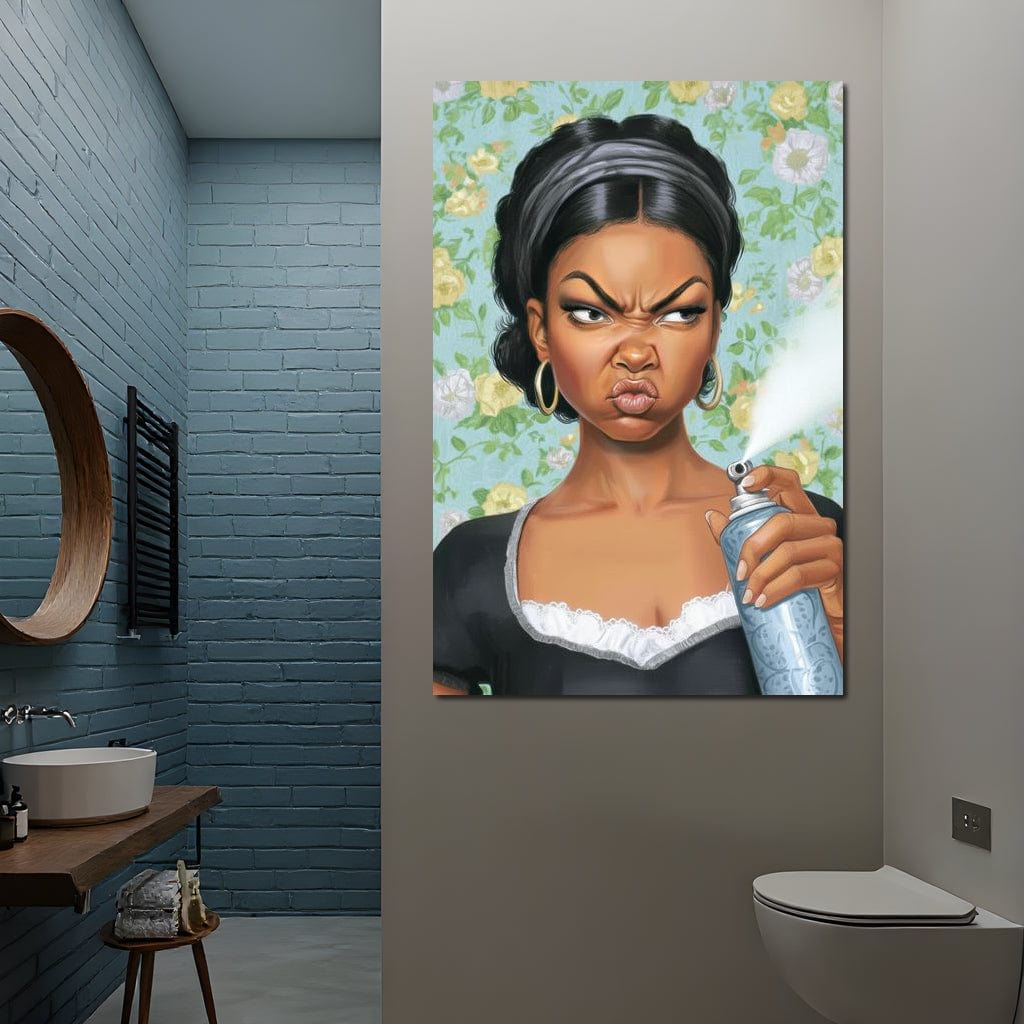 Bathroom Spray Canvas Wall Art