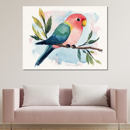 Tropical Branch Retreat Canvas Wall Art