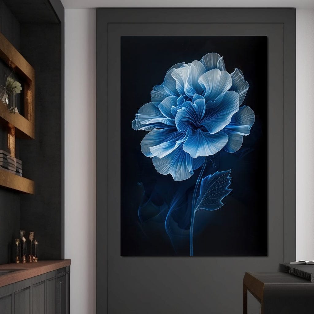 Blue Dream Blossom Canvas Wall Art