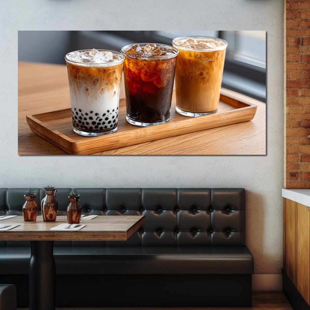 Trio of Iced Cafe Delights Canvas Wall Art