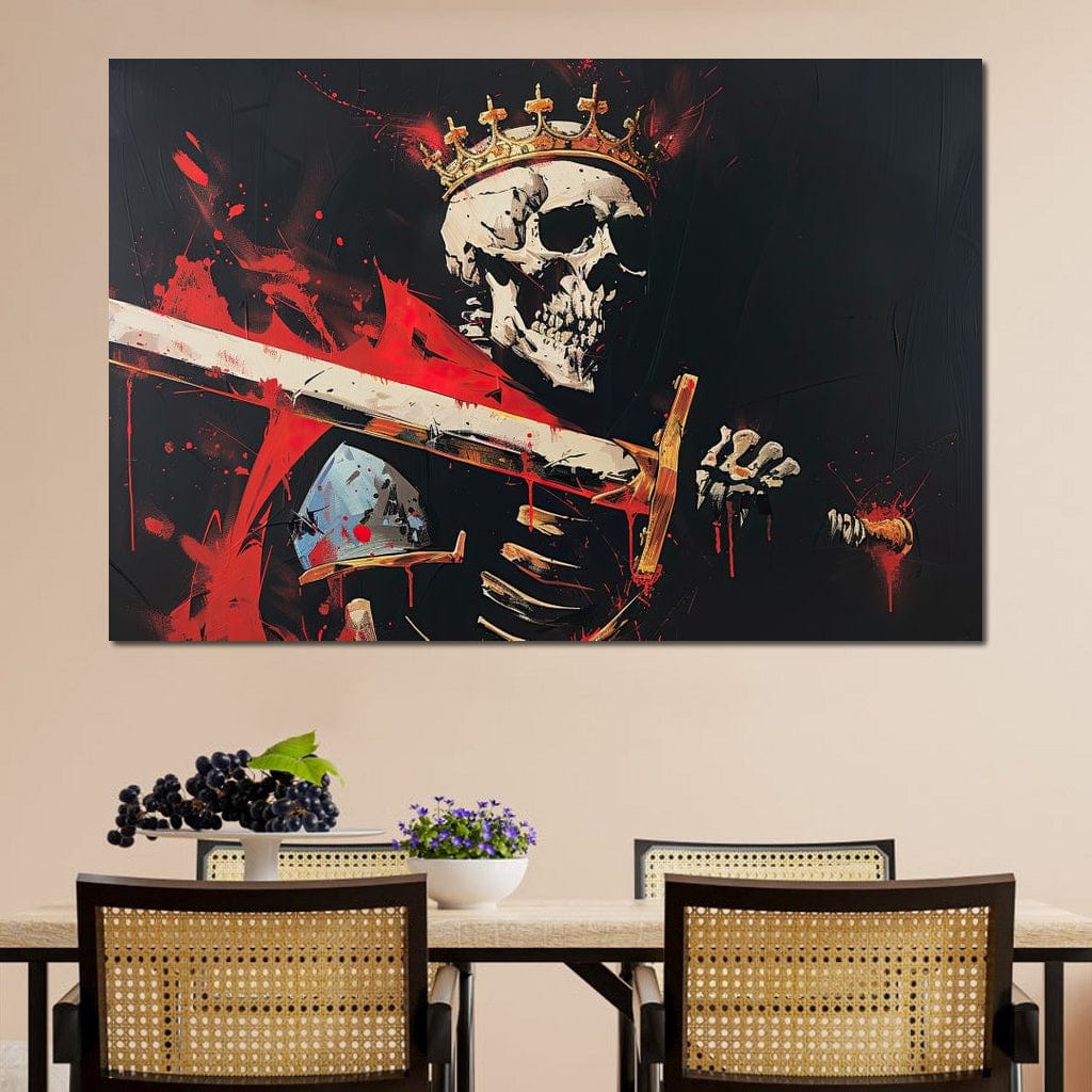 Majestic Shadows of Royal Descent Canvas Wall Art