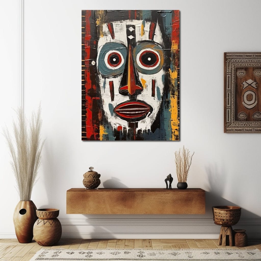 Tribal Mask 15 Canvas Wall Art