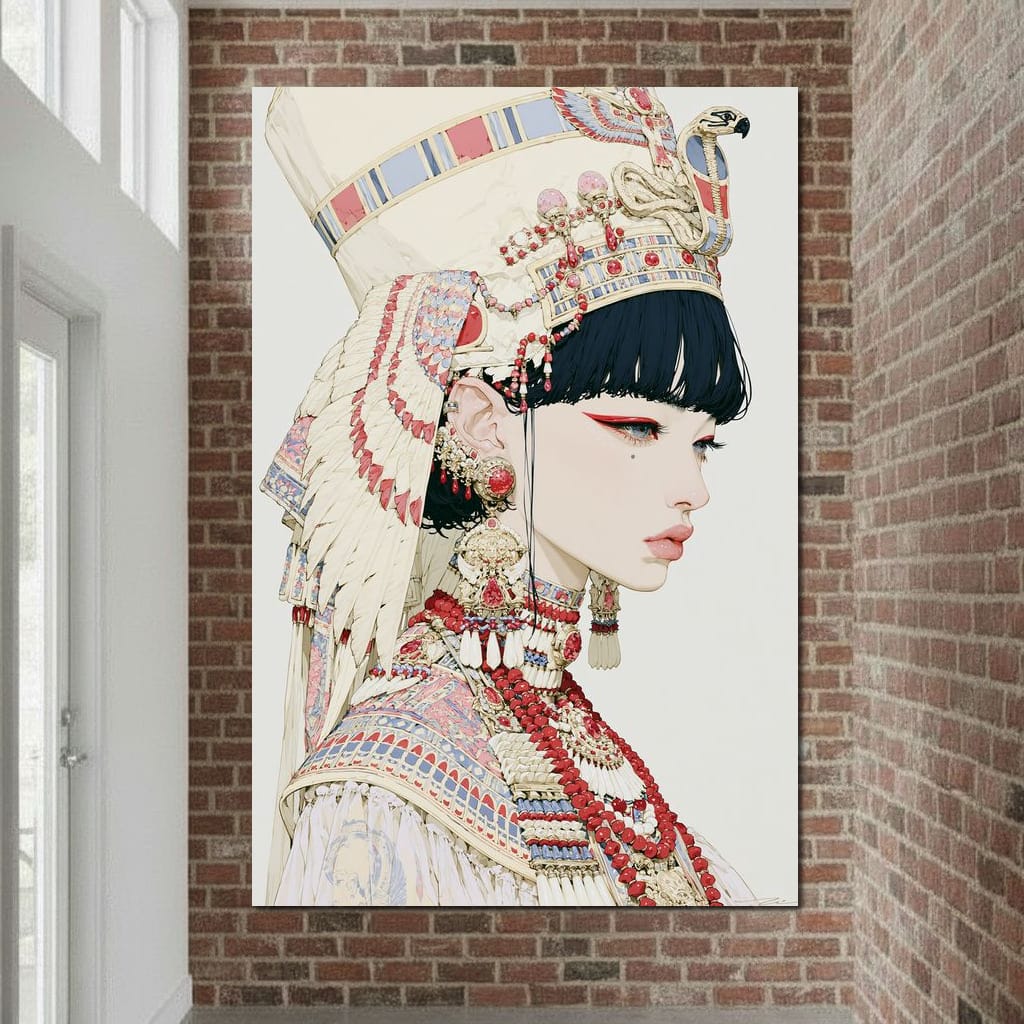 Ancient Egyptian Bride Canvas Wall Art
