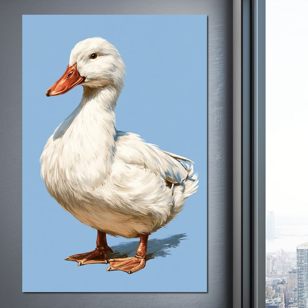 Noble Duck Standing Tall Canvas Wall Art