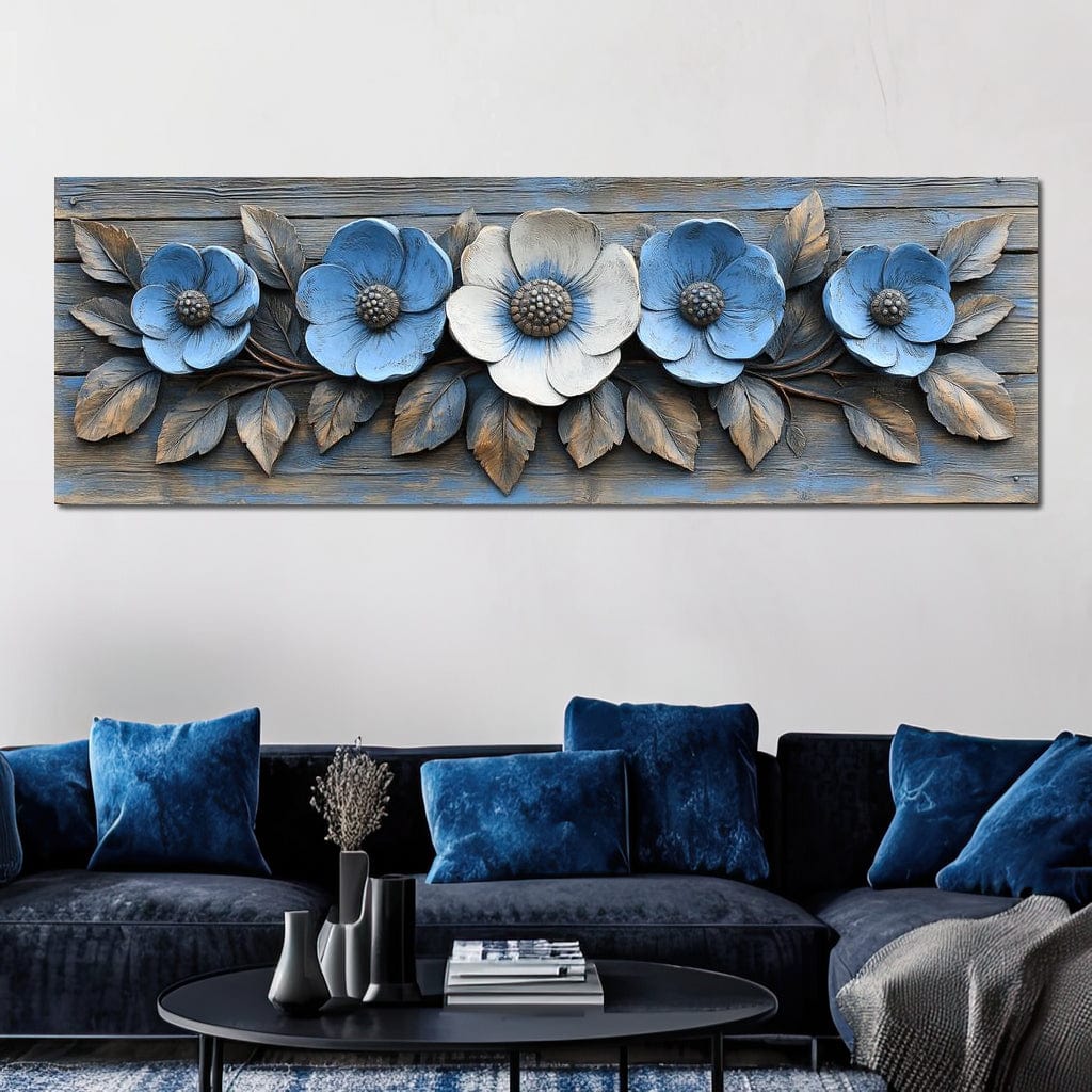 Rustic Bloom Harmony Canvas Wall Art