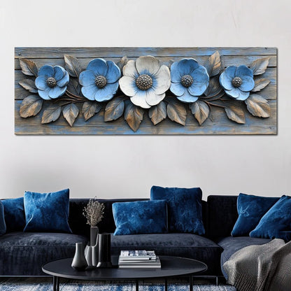 Rustic Bloom Harmony Canvas Wall Art