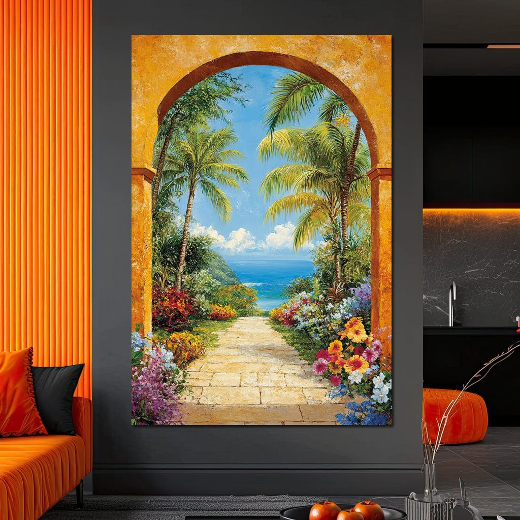 Tropical Vacation Canvas Wall Art