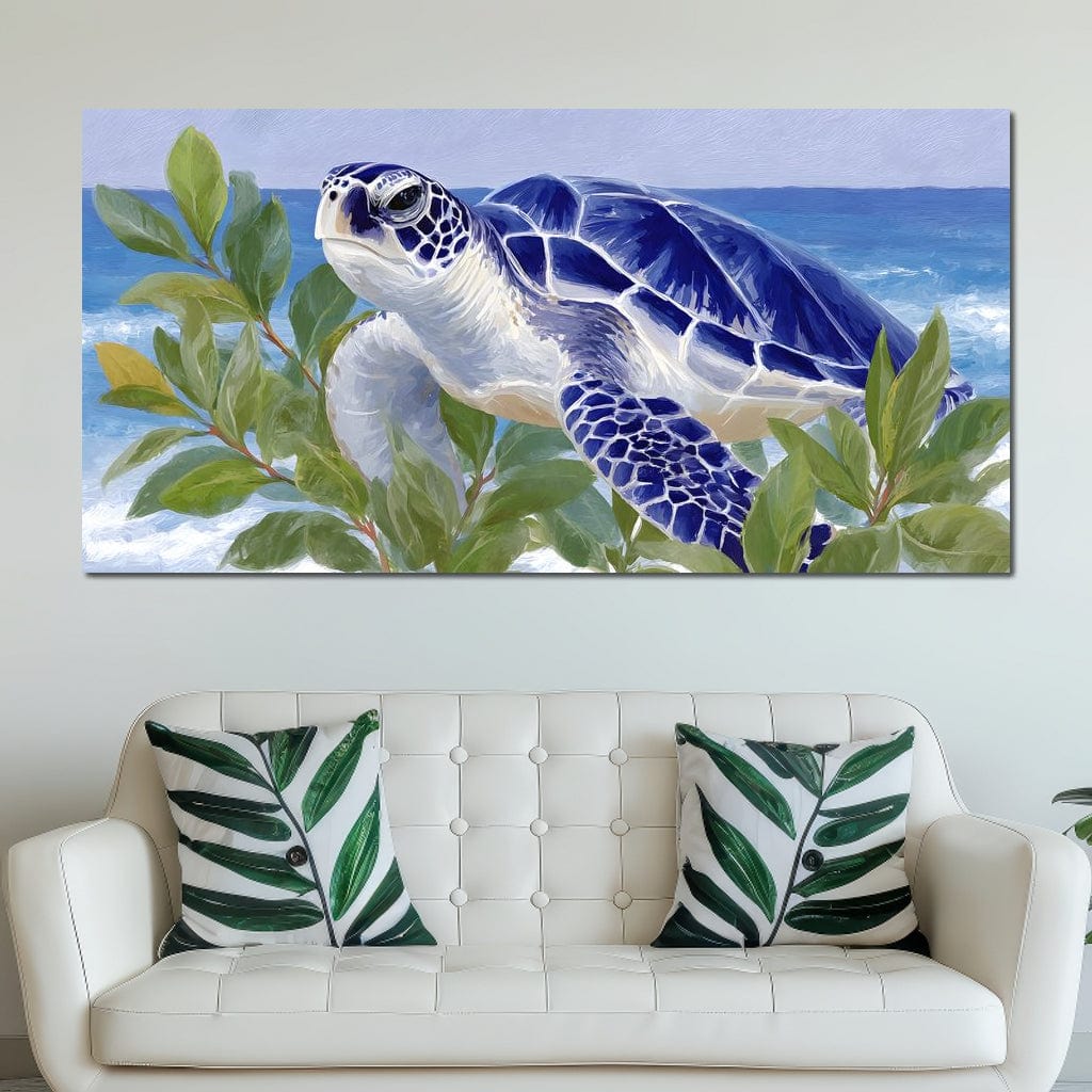 Ocean Voyager Sea Turtle Breeze Canvas Wall Art