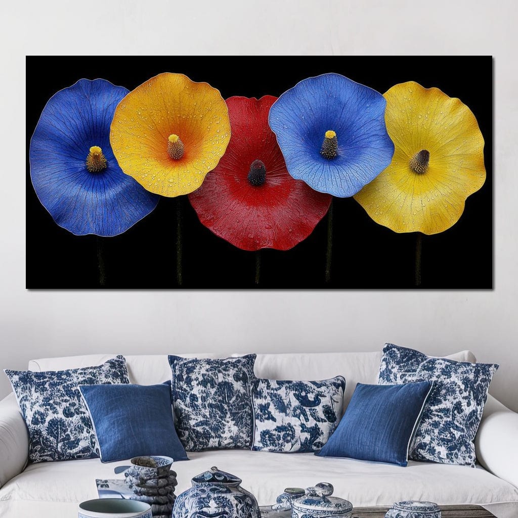 Petal Prism Canvas Wall Art