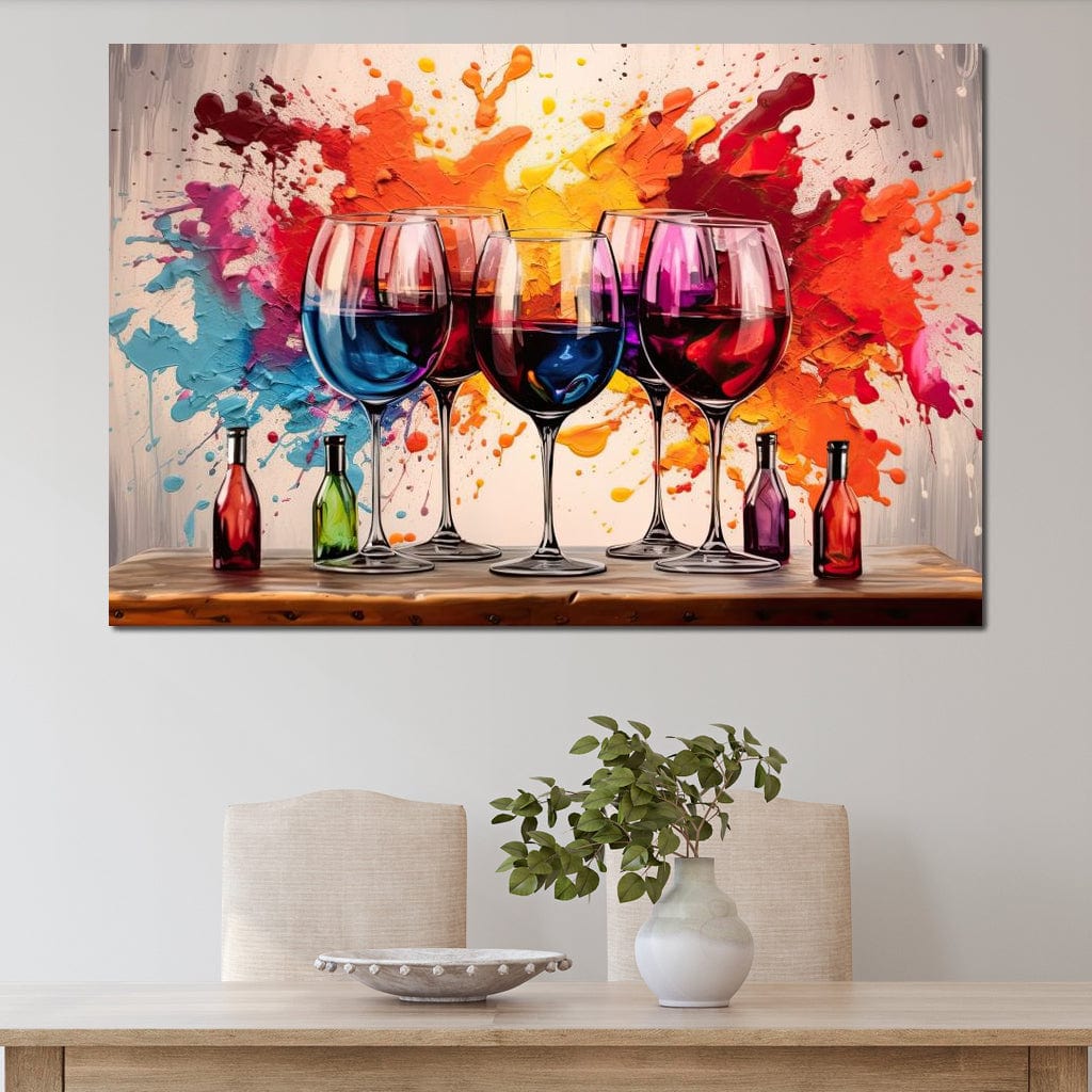 Sommelier's Symphony Canvas Wall Art