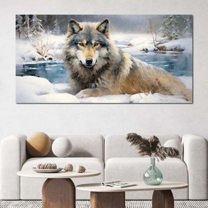 Winters Majestic Guardian Canvas Wall Art
