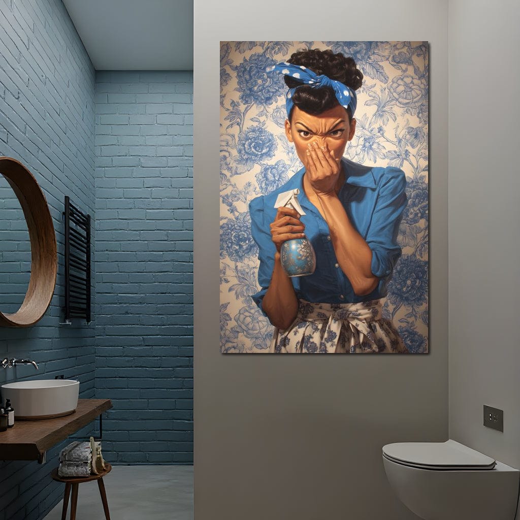 Bathroom Spray Clean Canvas Wall Art