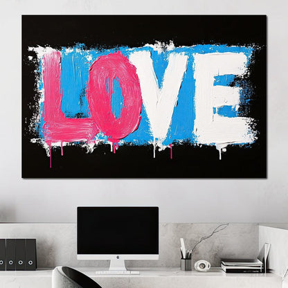 Bold Strokes of Passion Canvas Wall Art