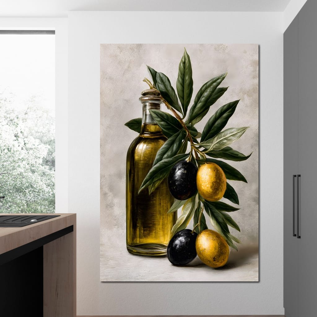 Harvest From The Mediterranean Grove Canvas Wall Art