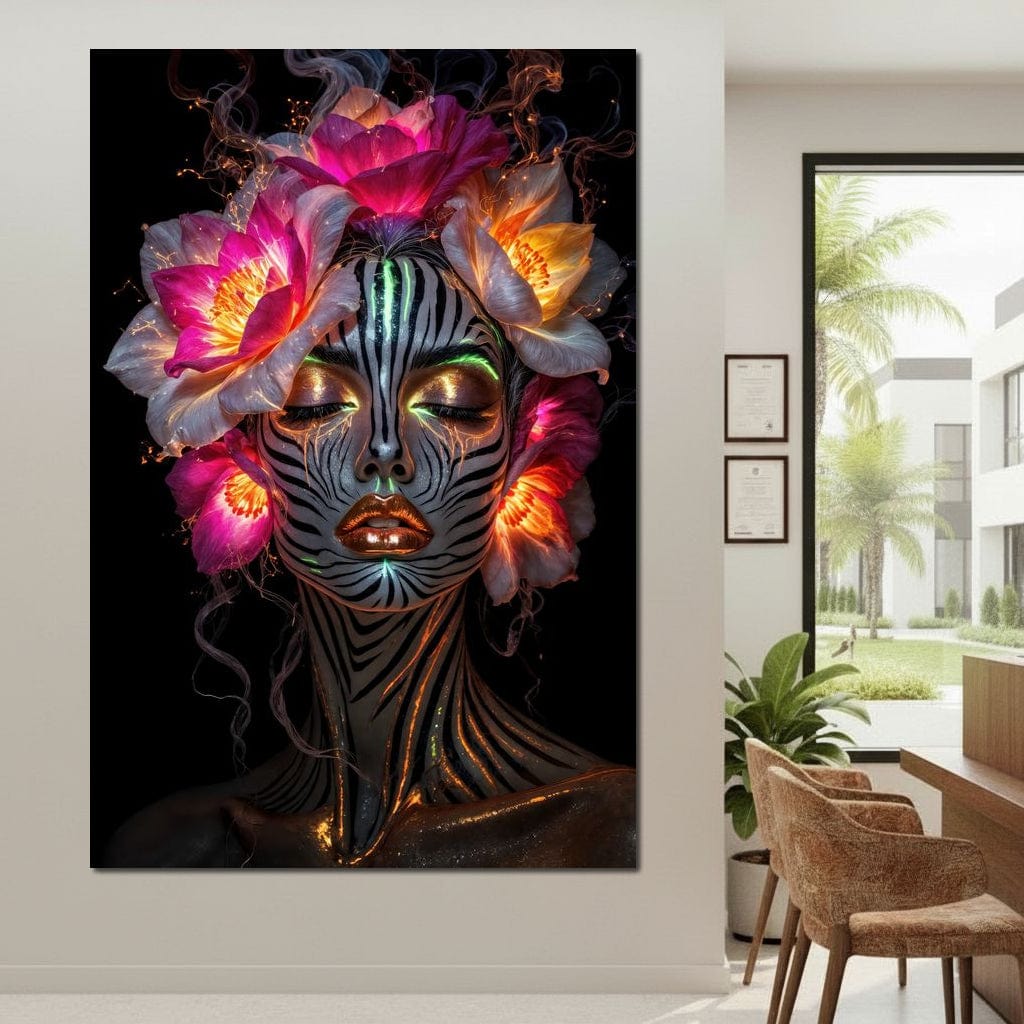 The Blooming Shaman Canvas Wall Art