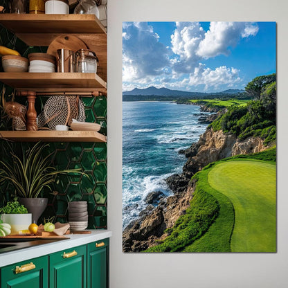 Coastal Greens Harmony Canvas Wall Art