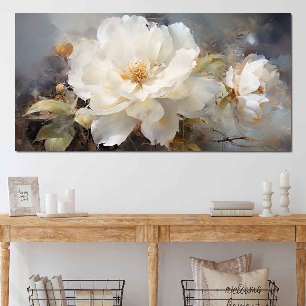 Ethereal Peony Essences Canvas Wall Art