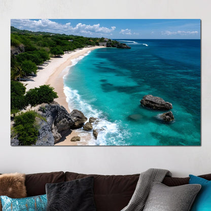 Ocean's Embrace Tranquility Canvas Wall Art
