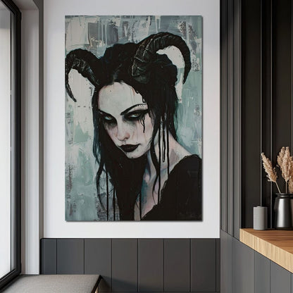 Midnight Enchantment Unveiled Canvas Wall Art