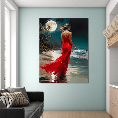 Female Portrait 062 Canvas Wall Art