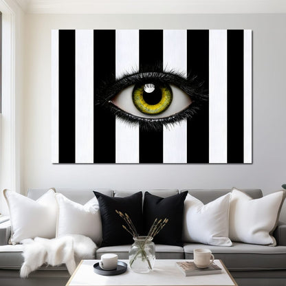 Fragments Of A Singular Watchful Sight Canvas Wall Art
