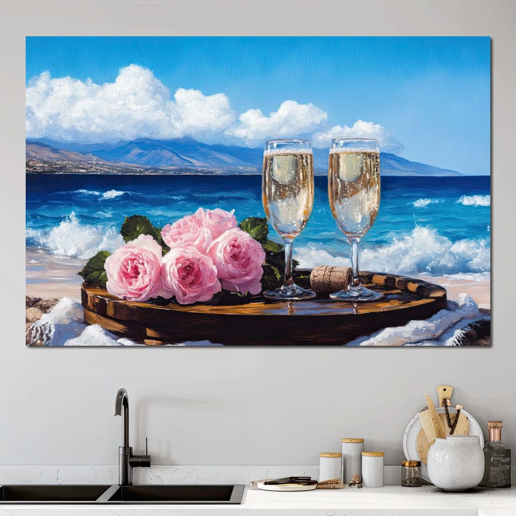 Oceanfront Celebration Bliss Canvas Wall Art