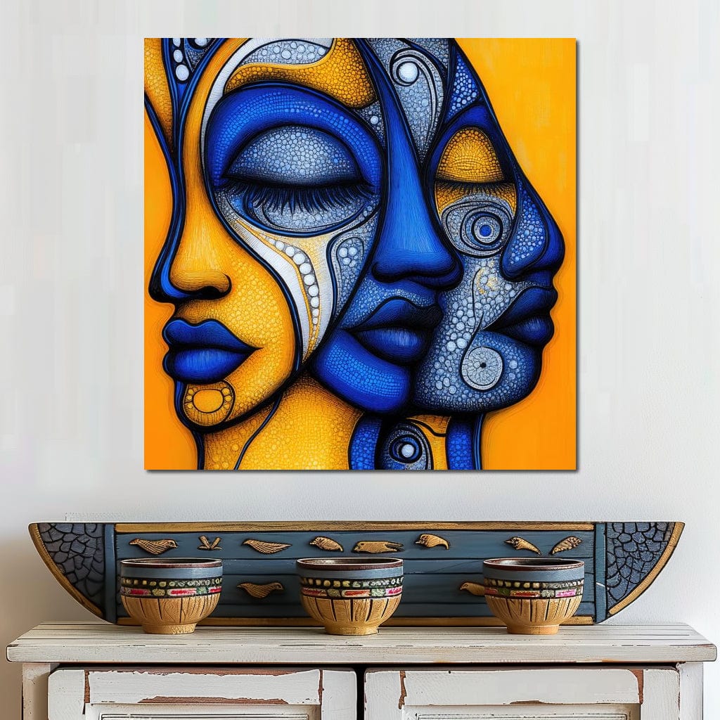 Whispers of the Mosaic Soul Canvas Wall Art