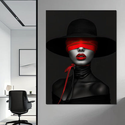 Scarlet Obscura Canvas Wall Art