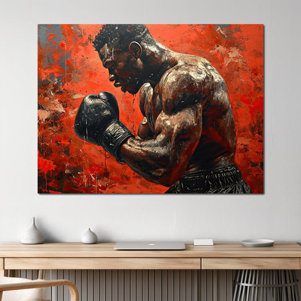 Fervent Pugilist Canvas Wall Art