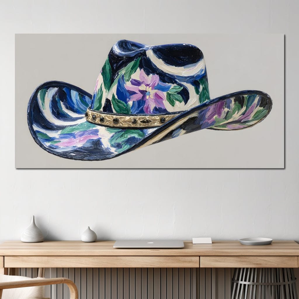 Floral Western Dreamscape Canvas Wall Art