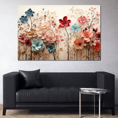 Spring Flowers Canvas Wall Art