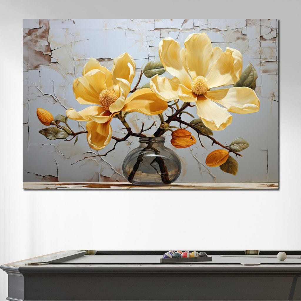 Yellow Magnolia Tree 6 Canvas Wall Art