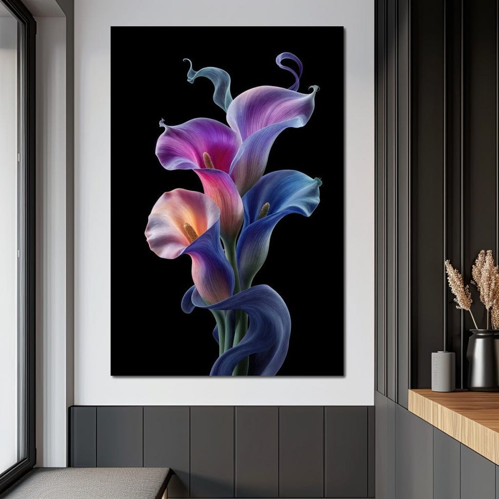 Floral Spirits of the Night Canvas Wall Art