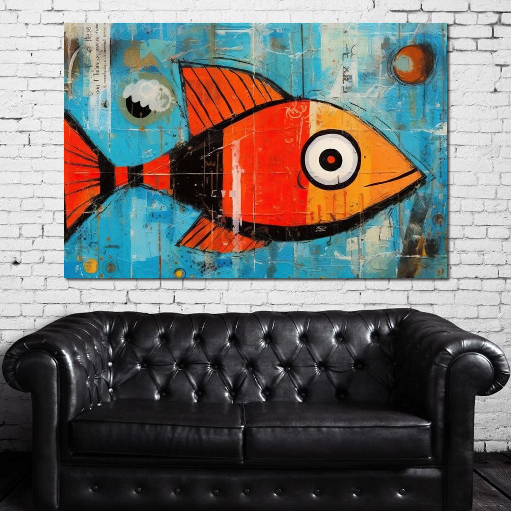 Red Fish Canvas Wall Art