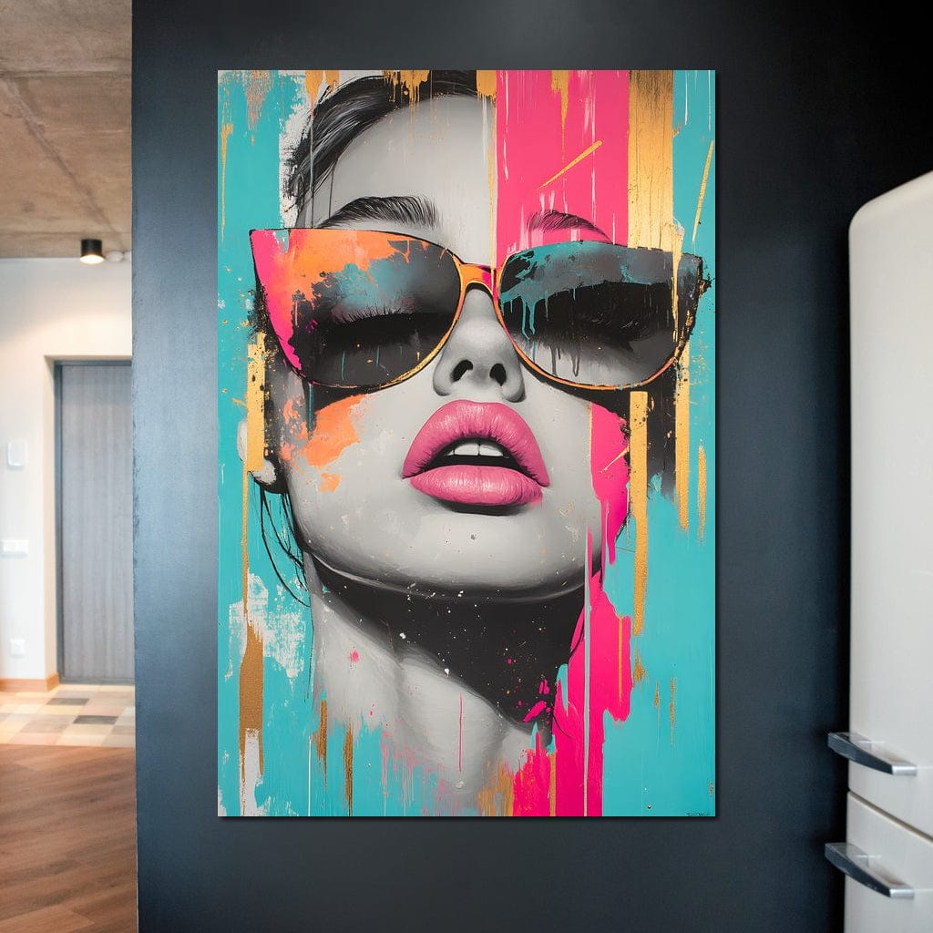 Electric Elegance Unveiled Canvas Wall Art