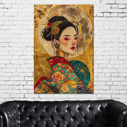 Celestial Empress Radiance Canvas Wall Art