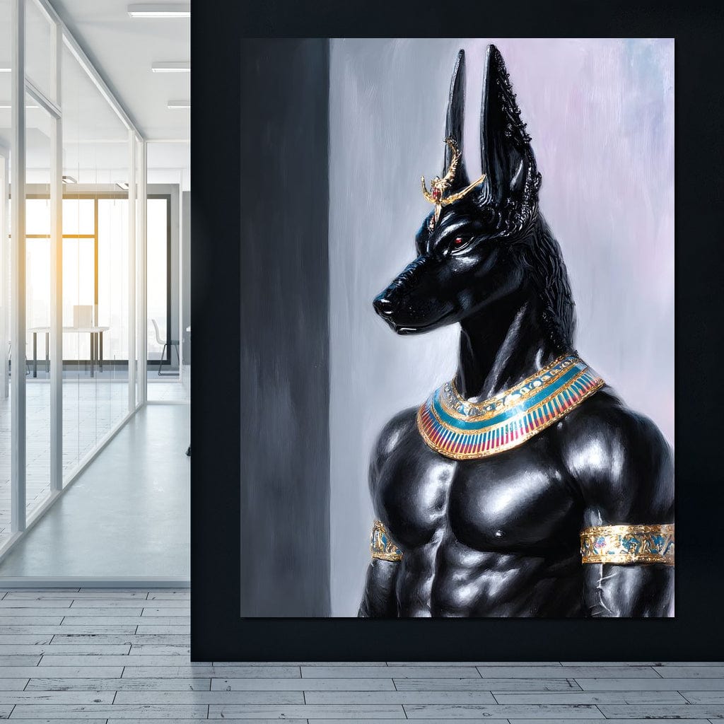 Anubis Guardian of the Pharaoh Canvas Wall Art